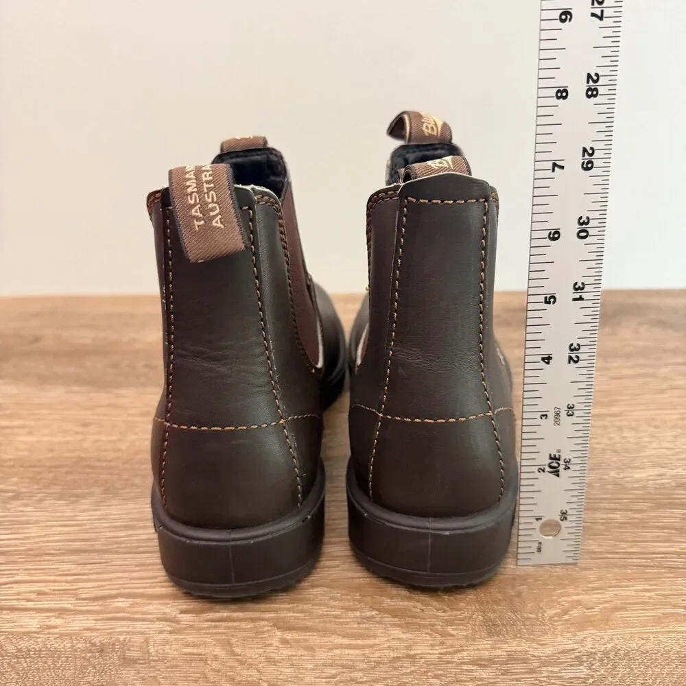 Blundstone 500 Chelsea Boots Stout Brown Leather AU 7.5 US 8.5 Men 10 Womens